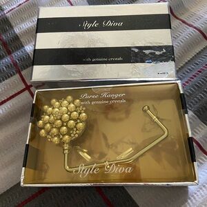 STYLE DIVA Crystal Embellished BAG HANGER